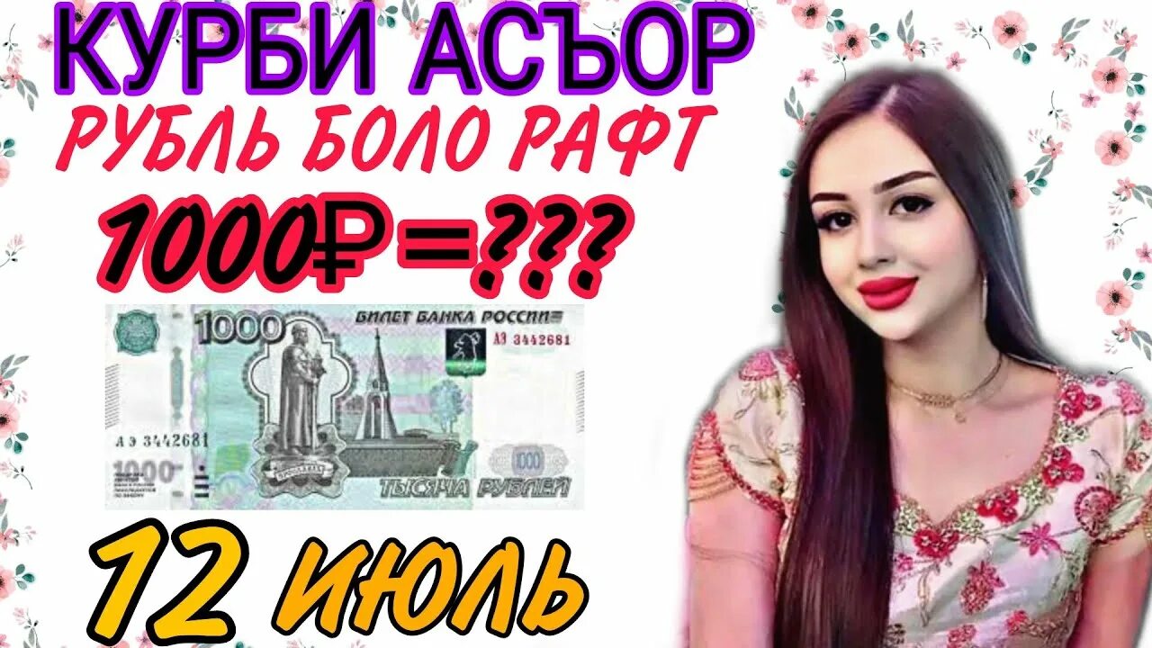 Курби асъор имруз. Курс точикистон 1000 сегодня