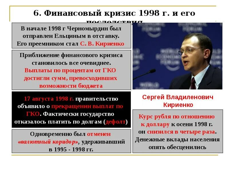 Долгов в правительстве россии. Причины финансового кризиса 1998. Ельцин и Кириенко 1998. Причины экономического кризиса 1998 года в России. Причины августовского кризиса 1998.