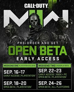 Call of duty бета тест