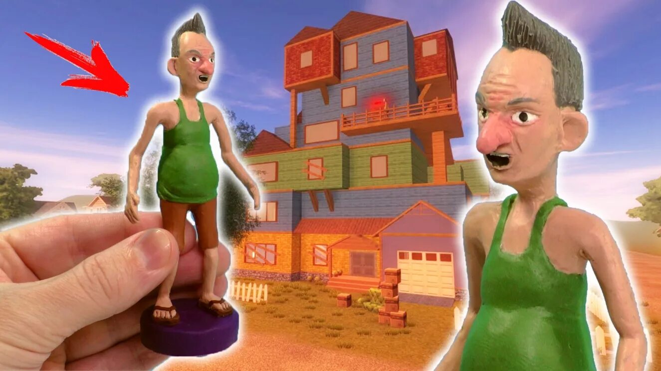 Angry neighbor mode. Дом соседа из игры привет сосед пластилин. Angry Neighbor дом соседа. Сосед из пластилина. Angry Neighbor из пластилина.