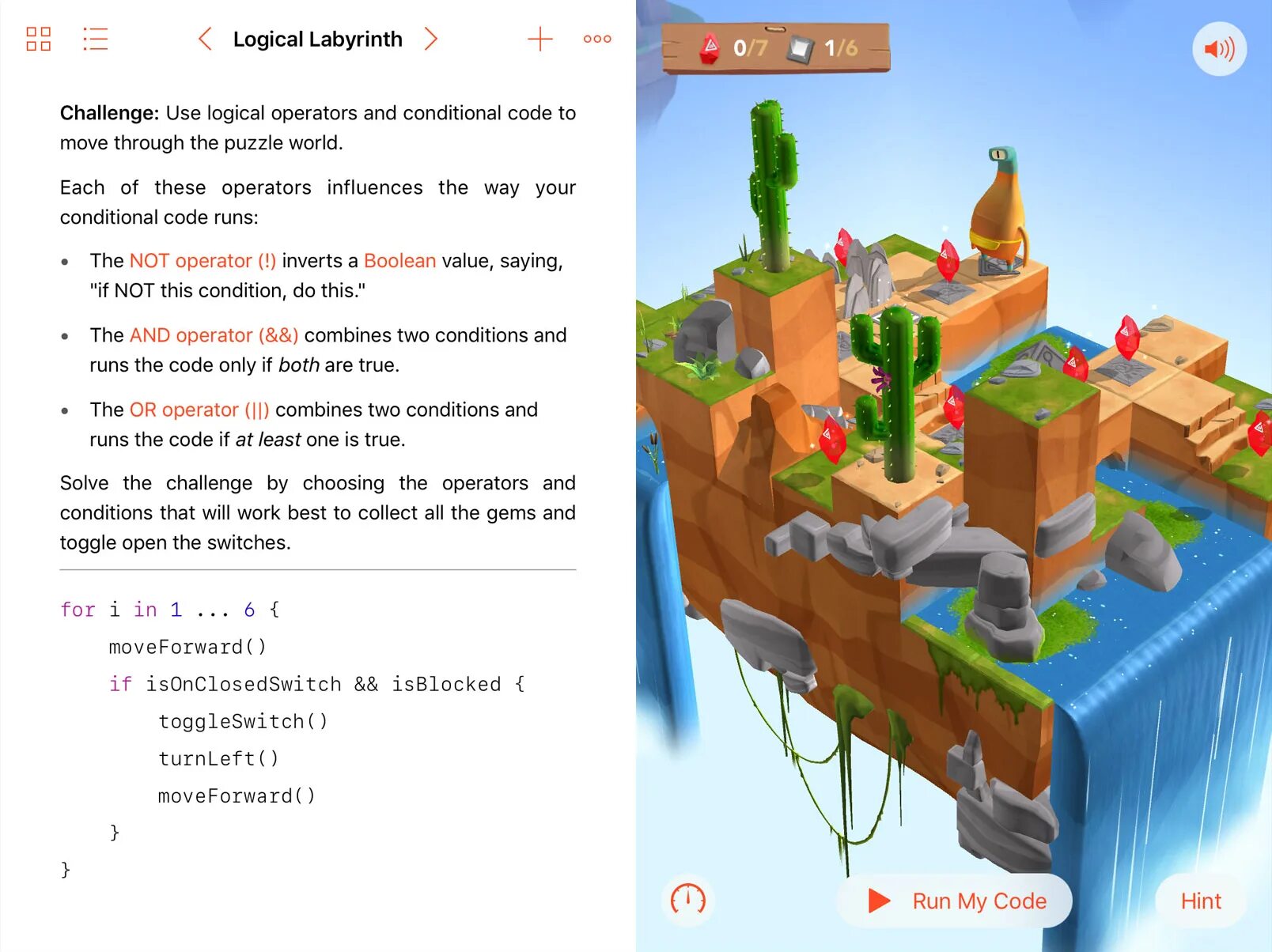 Playground вышло обновление. Игры для изучения программирования Swift. Swift Playgrounds. Игра byte Swift Playground. Apple Swift Playground.