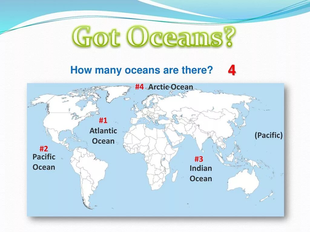 How many new. How many Oceans are there on the Earth. How many Oceans in the World. How many Oceans are there in the World. How many are there.