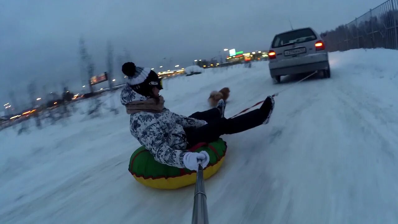 Гоняем по снегу