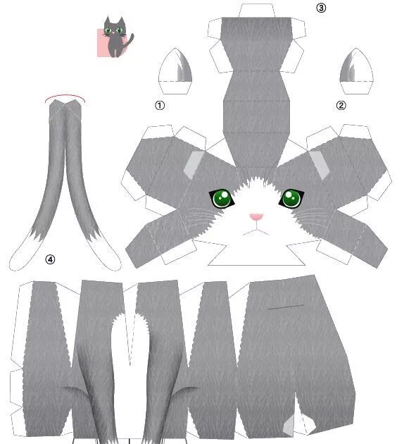 Котик из бумаги схема распечатать Image Detail for Airplane Toy Card Stock Crafts With Kids Crafts Activities