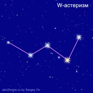Созвездие напоминает м