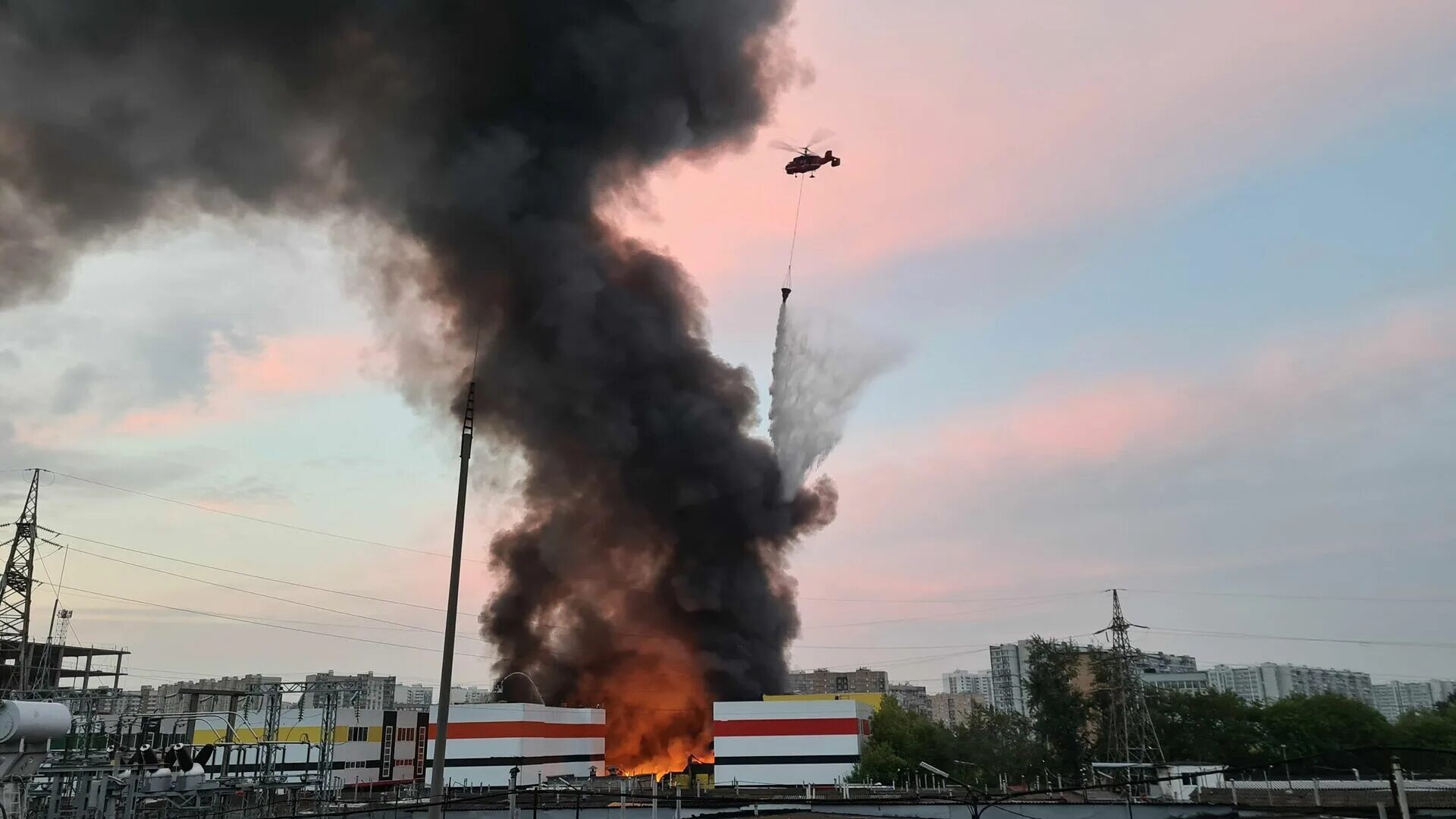 Пожар на востоке москвы сегодня