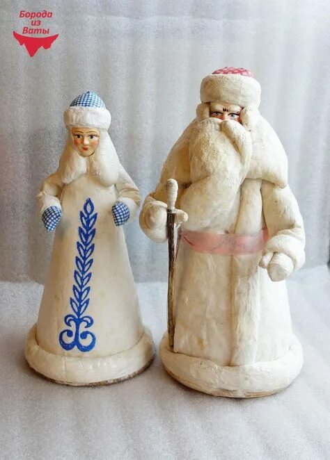 Игрушки СССР Деды Морозы и Снегурочки под елку.