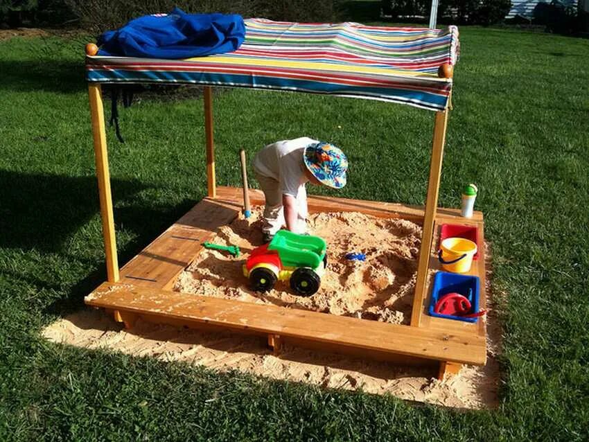 Сделать площадку своими руками. Песочница для дачи. Креативная песочница. Детская песочница для дачи. Песочница в огороде.