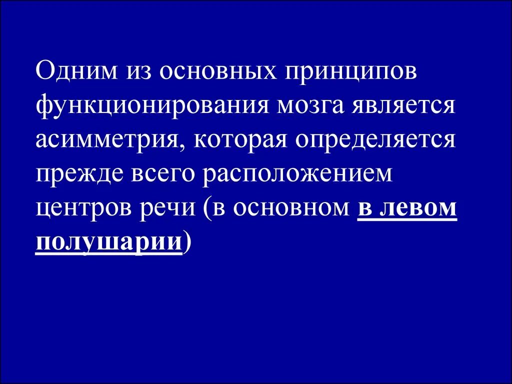 Принципы деятельности мозга. Общие принципы функционирования мозга. Общие принципы функционирования мозга человека.