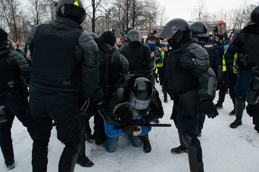 Прощание с навальным в петербурге