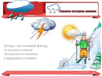 Опасности погоды