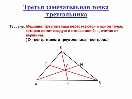 Внутренняя область треугольника