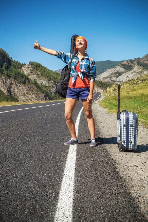 Функция автостоп. Автостопом в соседние поселки. Девушка на дороге. Функция автостоп. Функция автостоп.