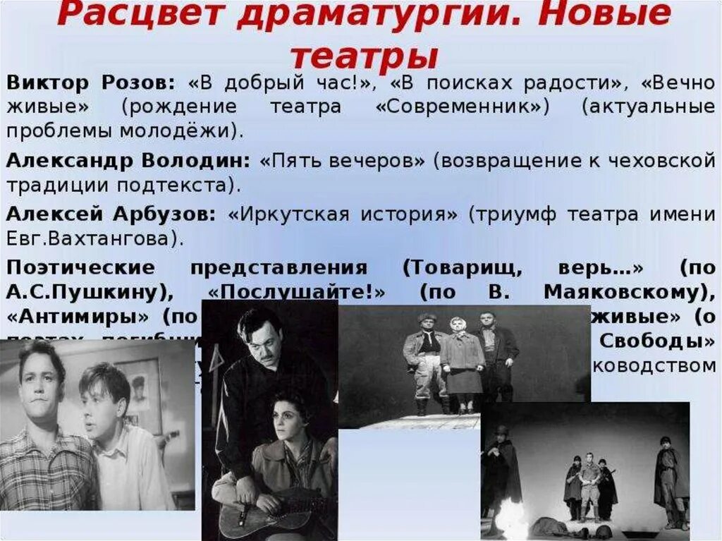 «Драматургия 50-80-х годов 20 века». Драматургия периода «оттепели». Драматургия это в литературе. Драматургия 1950-1980.