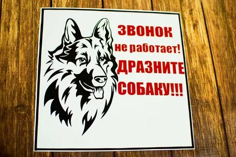 Табличка на собаку
