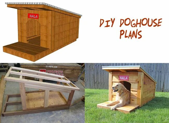 Print Dog House Plans 1 Dog house plans, Dog house blueprints, Build a dog house