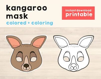 Printable Kangaroo Mask Template