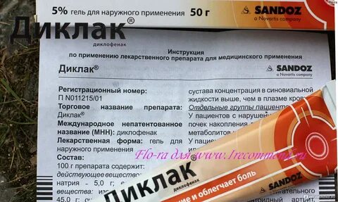 Диклак инструкция по применению
