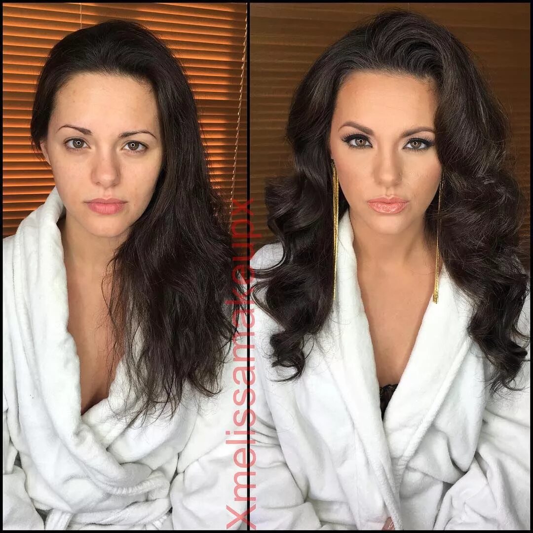 Различие красота. Макияж брюнетка до и после. Девушки до и после макияжа. Ухоженные девушки до и после. Макияж ухоженной женщины.