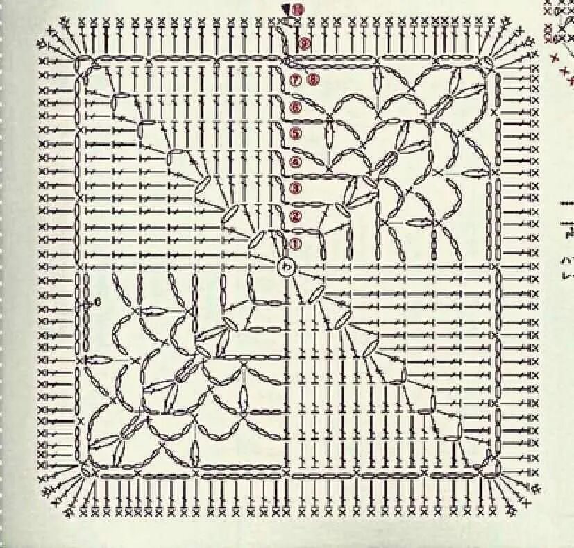 Бабушкин мотив крючком. Мотив Бабушкин квадрат схема. Бабушкин квадрат схемы вязания крючком. Рельефный Бабушкин квадрат схема. Узор квадрат крючком.