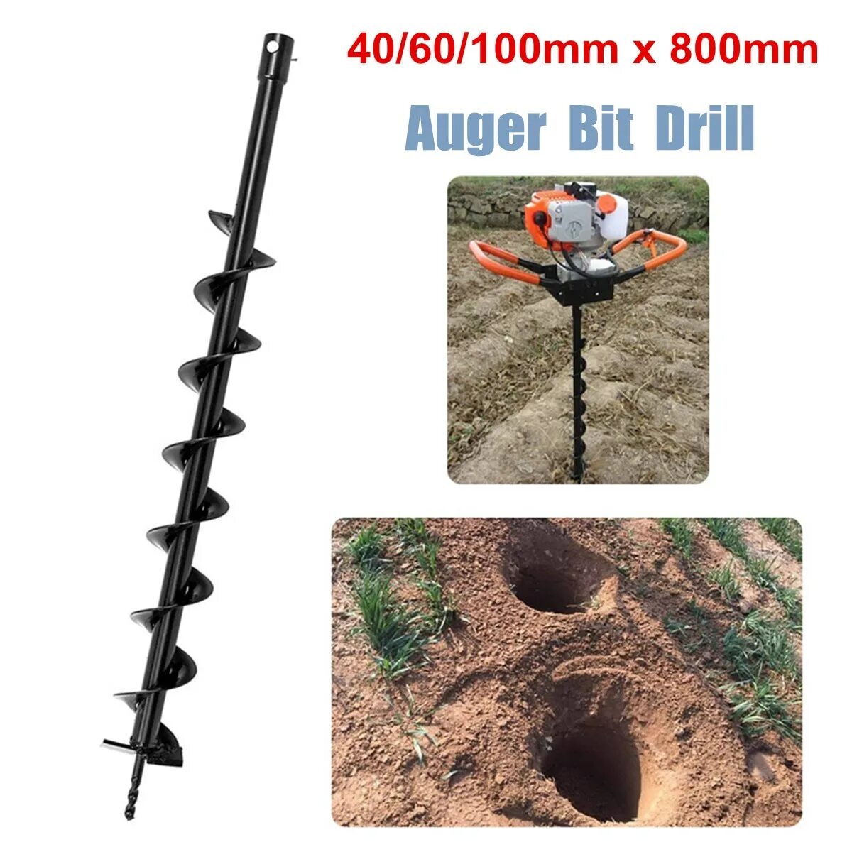 Земляной шнек бур 60 мм. Земляной бур для дрели диаметром 40 - 60 мм. Бур для столбов 100мм. Бур Земляной 100 мм.