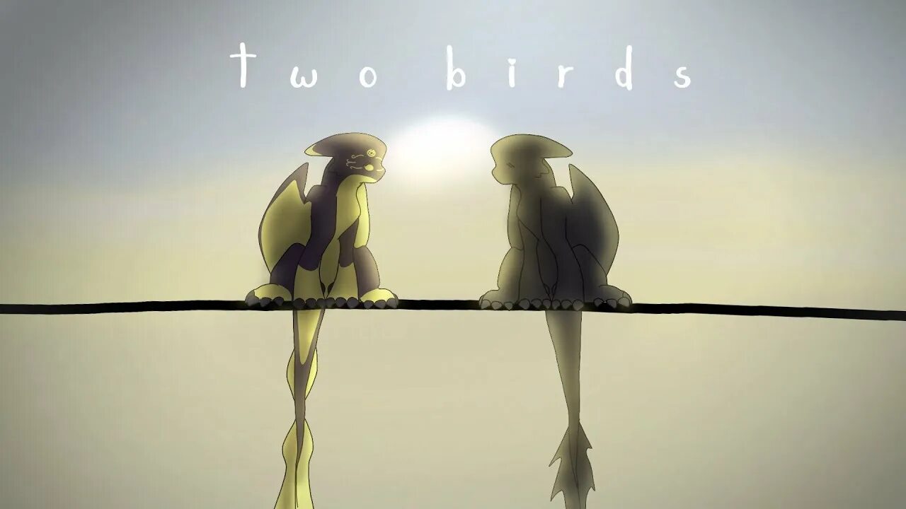 Two Birds on a wire. Two Birds on a wire animation. Two Birds on a wire обложка. Song two Birds on a wire.