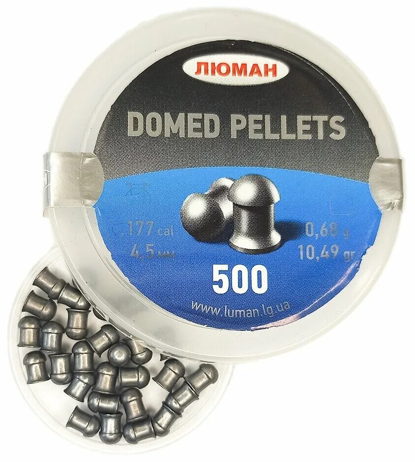 пули люман domed pellets 5,5 мм 1,1 г. люман domed pellets 0. пули domed pellets. 5,5 мм. ).