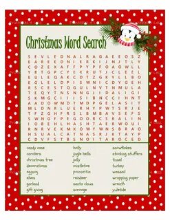 Christmas word find