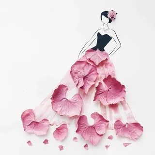Из лепестков цветка цвет