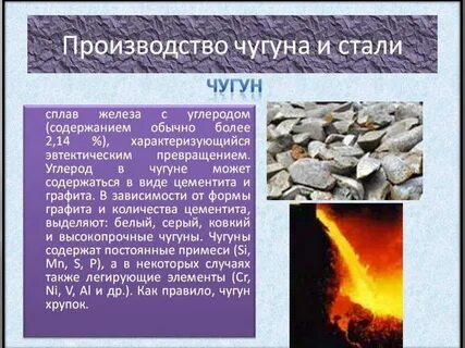 Чугун и сталь материалы какие