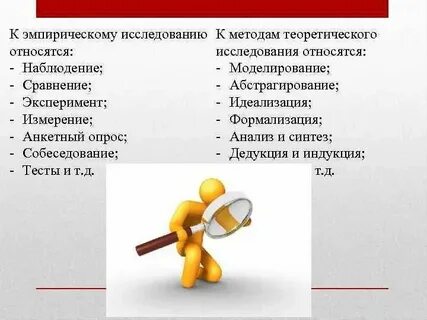 К теоретическому уровню исследования относятся