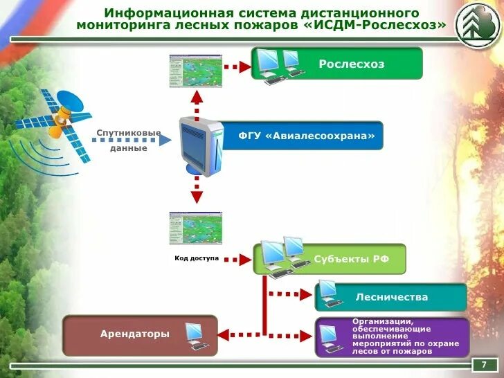 Авиалесоохрана исдм рослесхоз вход в систему