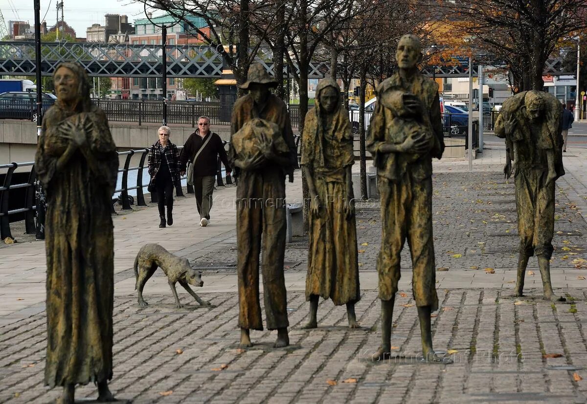 Голодные 40. Великий голод в Ирландии. Памятник великому голоду в Дублине. Картофельный голод 1845-1849. Памятник голоду 1845 Ирландия.