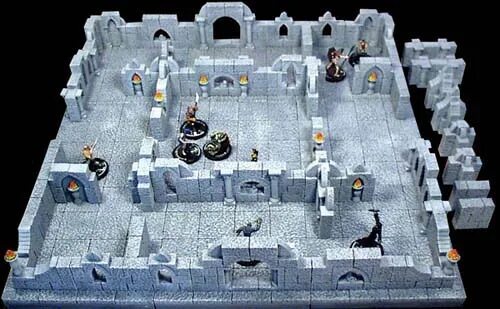 Dungeon arena. Двери-ворота Тайл подземелья.