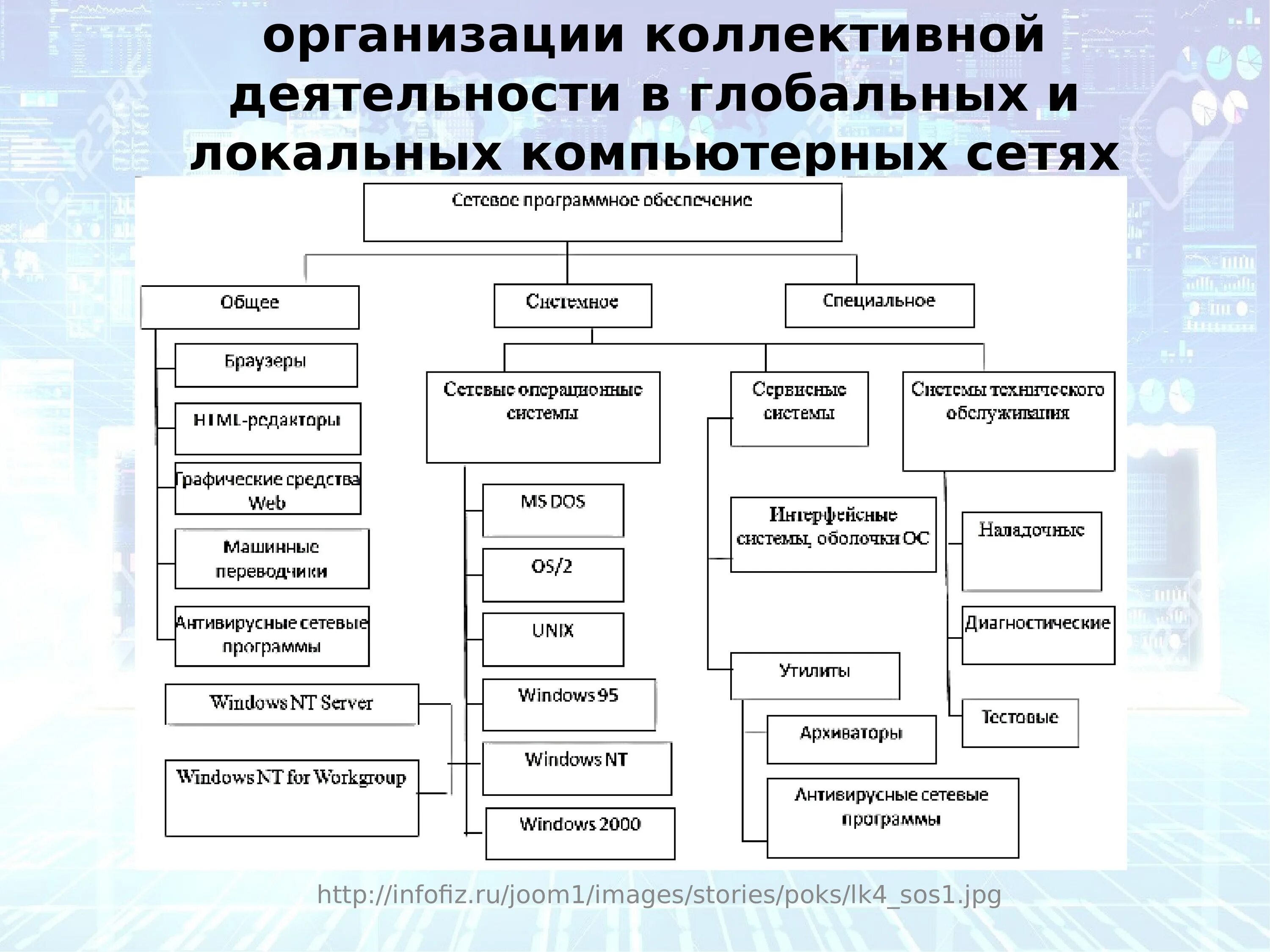 Программная деятельность в организации. Сетевое программное обеспечение схема. Состав сетевого программного обеспечения компьютерных сетей. Возможности по для организации деятельности в компьютерных сетях. Организация работы в локальных сетях.