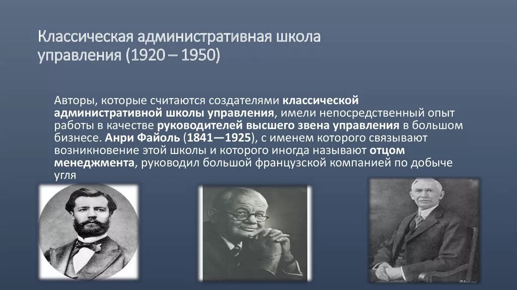 Классическая (административная) школа управления (1920 —1950). Классическая или административная школа управления (1920 - 1950 года).. Административная школа представители. Классическая школа представители.