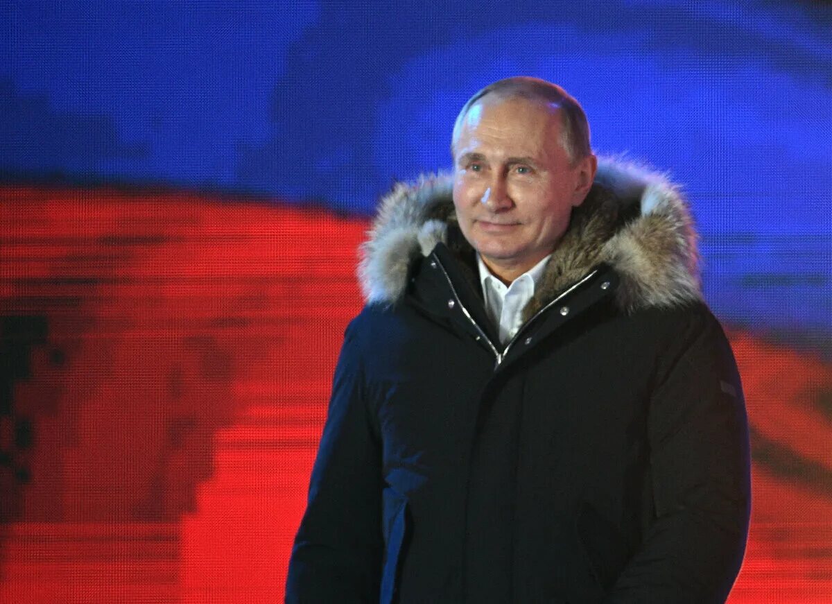 Новый 2012 в россии. Куртка Аляска Путина.
