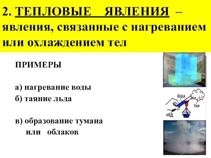 Тепловые тела примеры. Тепловые явления. Примеры тепловых явлений. Пример нагревания и охлаждения. Тепловые явления примеры.