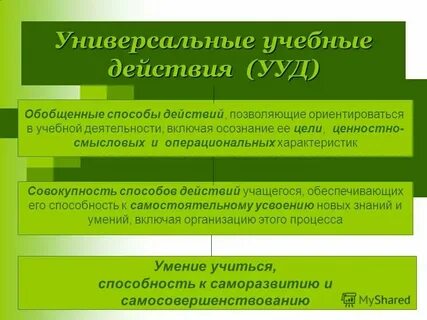 Общий способ действия это