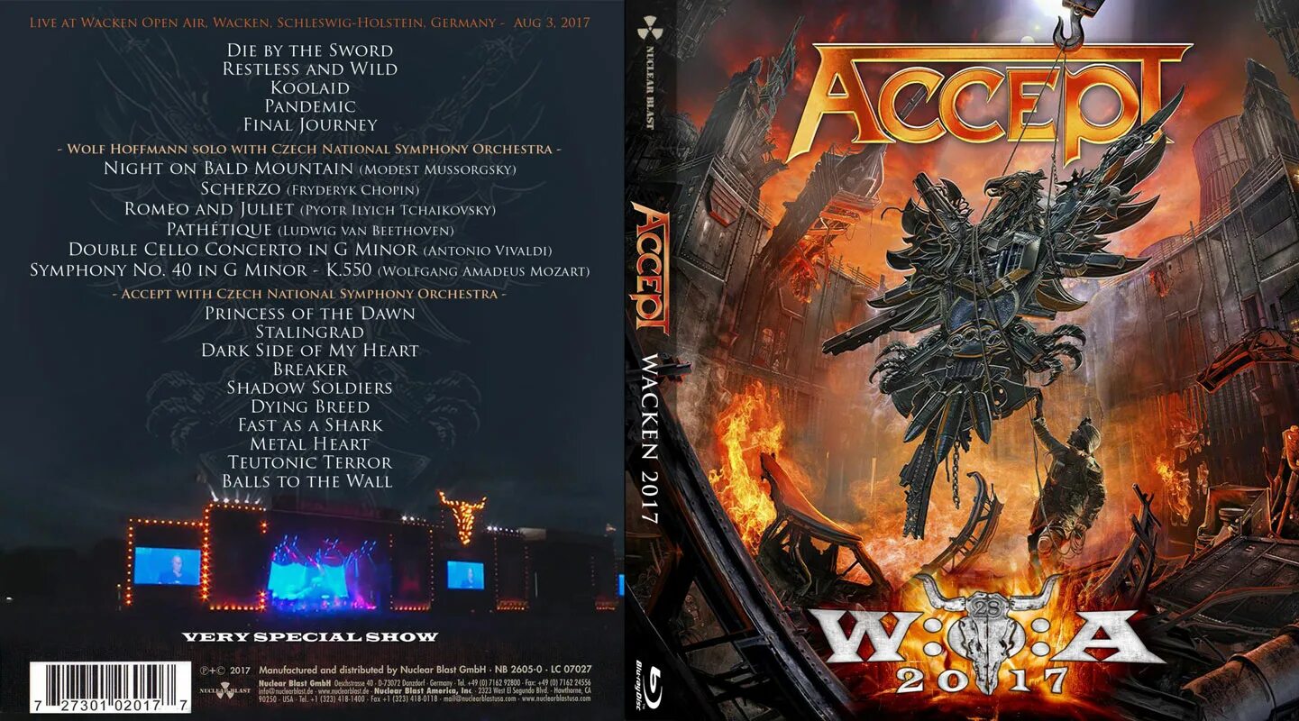 2018 - Symphonic Terror (Live at Wacken 2017). Accept - Symphonic Terror: Live at Wacken 2017. Accept 2018 - Symphonic Terror. Симфонический террор Акцепт 2017. Accept humanoid