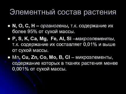 Перечислите органогенные элементы