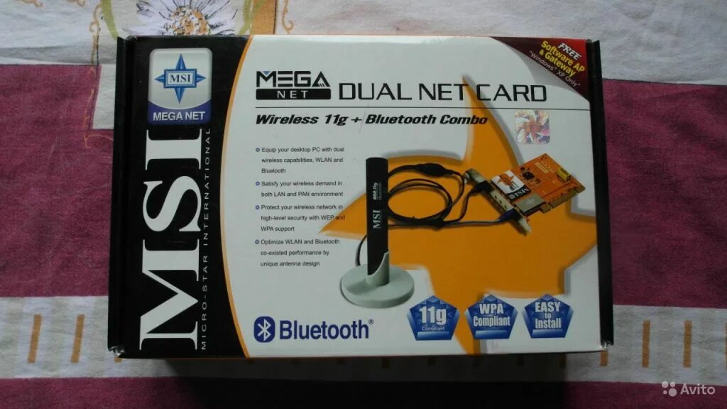 Dual net. Wi-Fi адаптер MSI Dual net Card.