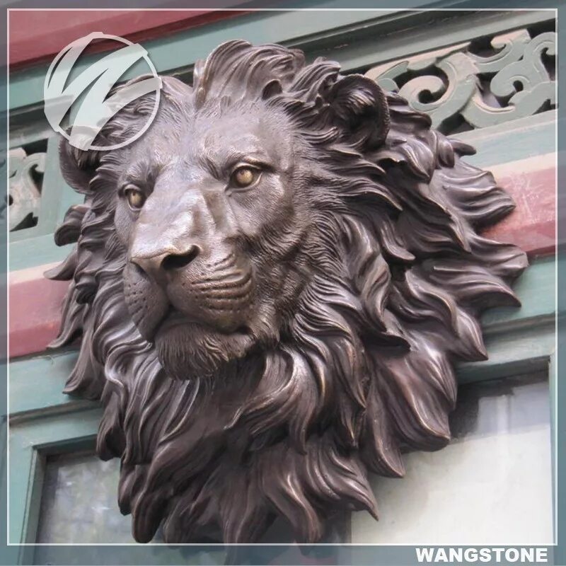 Лев металлическая купить. Маскарон Льва Академический. Скульптура изваяние головы Льва. Барельеф голова Льва Ренессанс. Львиные маскароны.