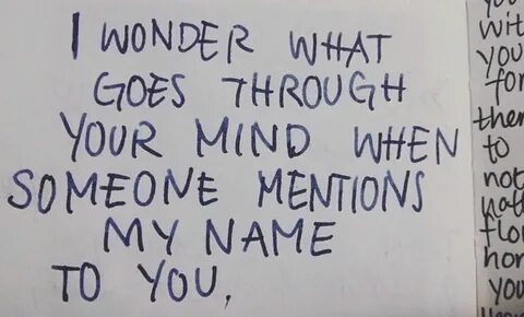 I wonder when