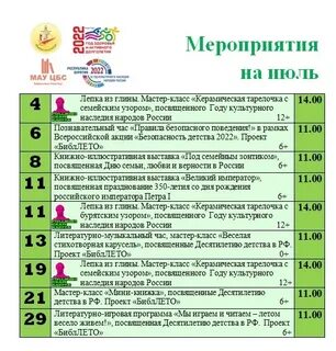 Сборы июль 2024