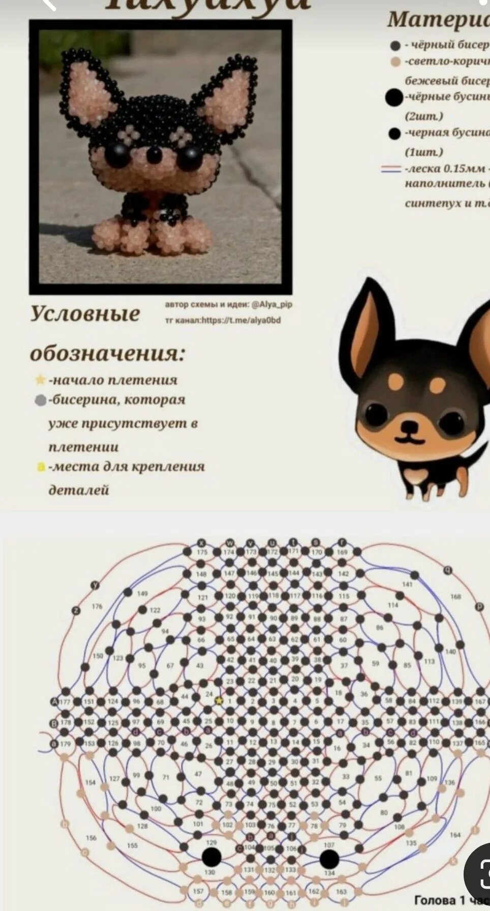 Чихуахуа из бисера. Амигуруми из бисера схемы собак. собака из бисера схема. схемы для бисероплетения собаки. мини амигуруми из бисера.