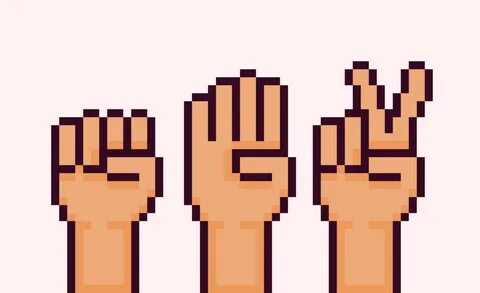 Pixel hands