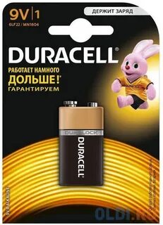 Батарейка крона 6lr61 6lf22 duracell