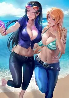 Nami nami one piece nico robin