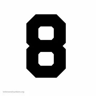 Цифры 8 на 6